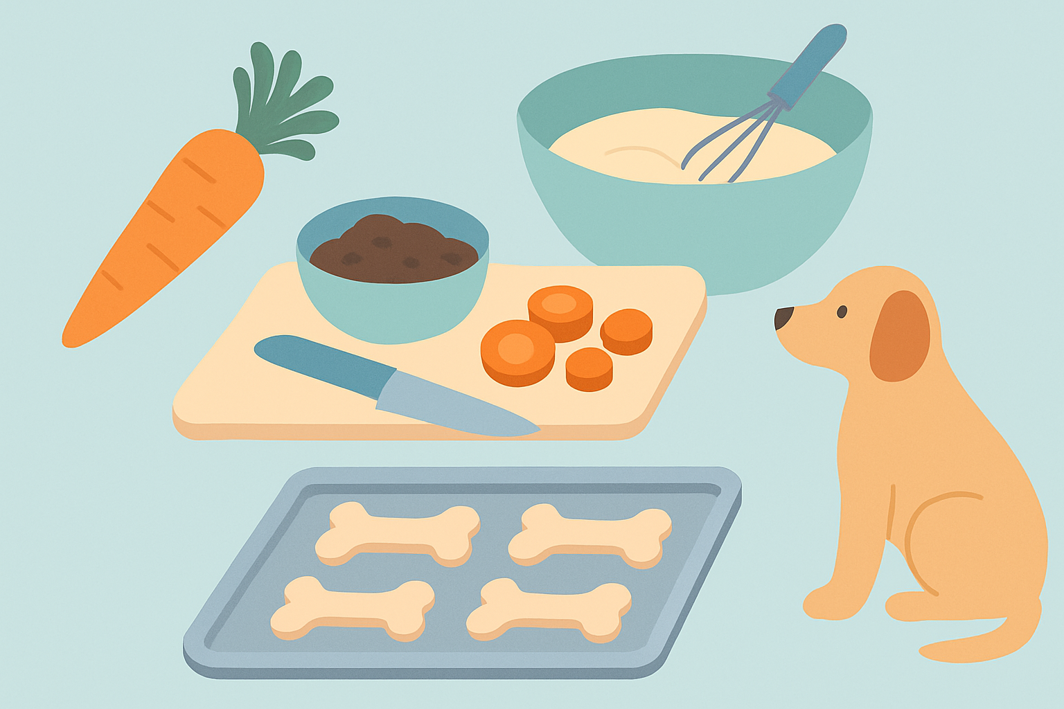 🥕 소화에 좋은 저알러지 간식 레시피를 설명하는 시각적 인포그래픽