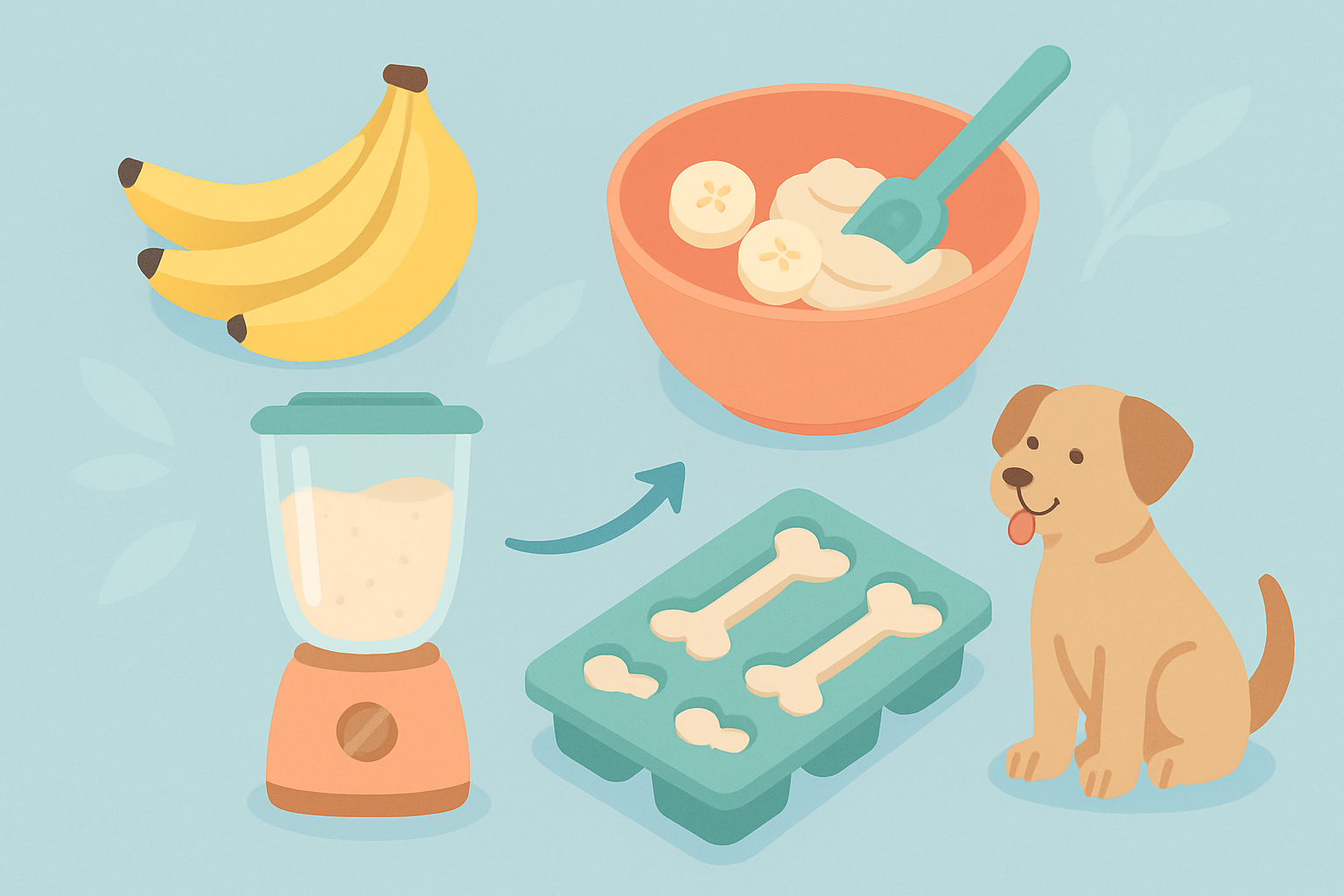 🍌 여름철 시원한 간식 레시피를 설명하는 시각적 인포그래픽