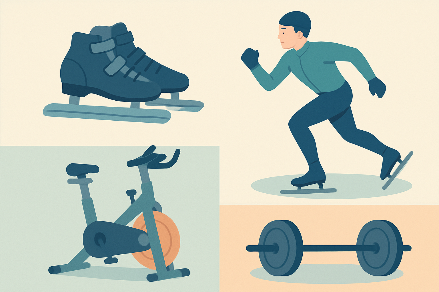 훈련 장비 활용법를 설명하는 시각적 인포그래픽