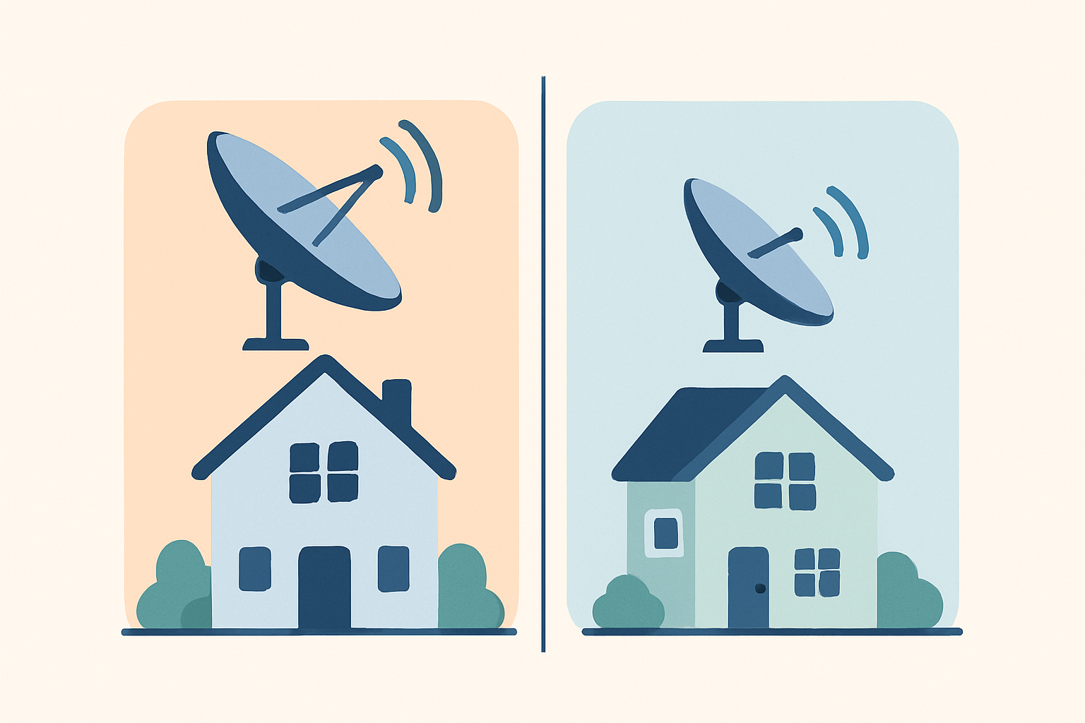 주거용 요금제 비교 (스탠다드 vs 라이트)를 설명하는 시각적 인포그래픽