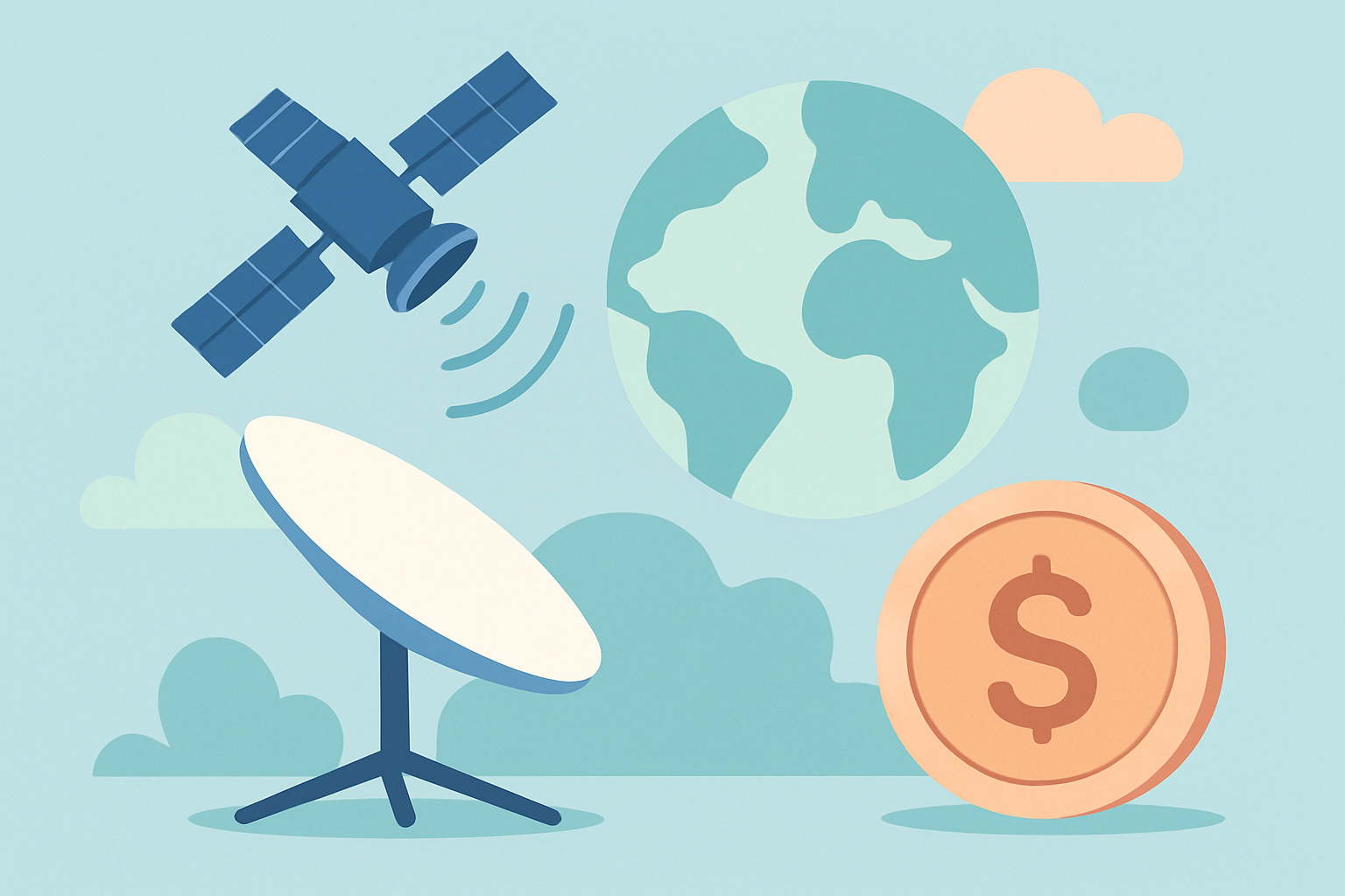 스타링크 가격의 개념을 보여주는 인포그래픽