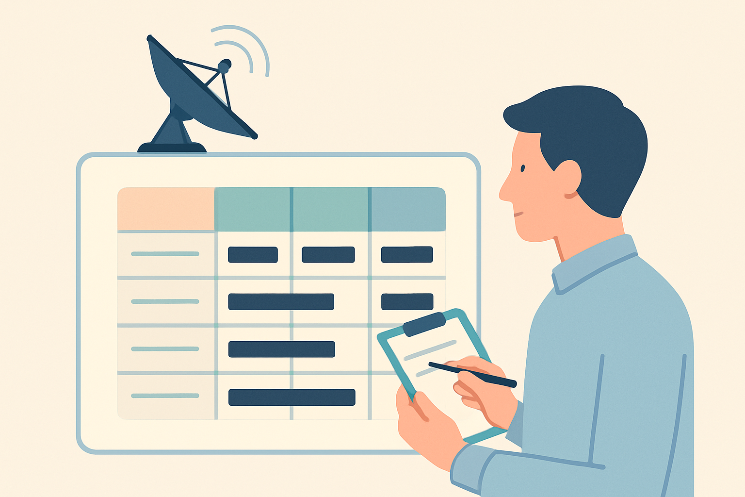 스타링크 한국 요금제 종류별 비교표를 설명하는 시각적 인포그래픽